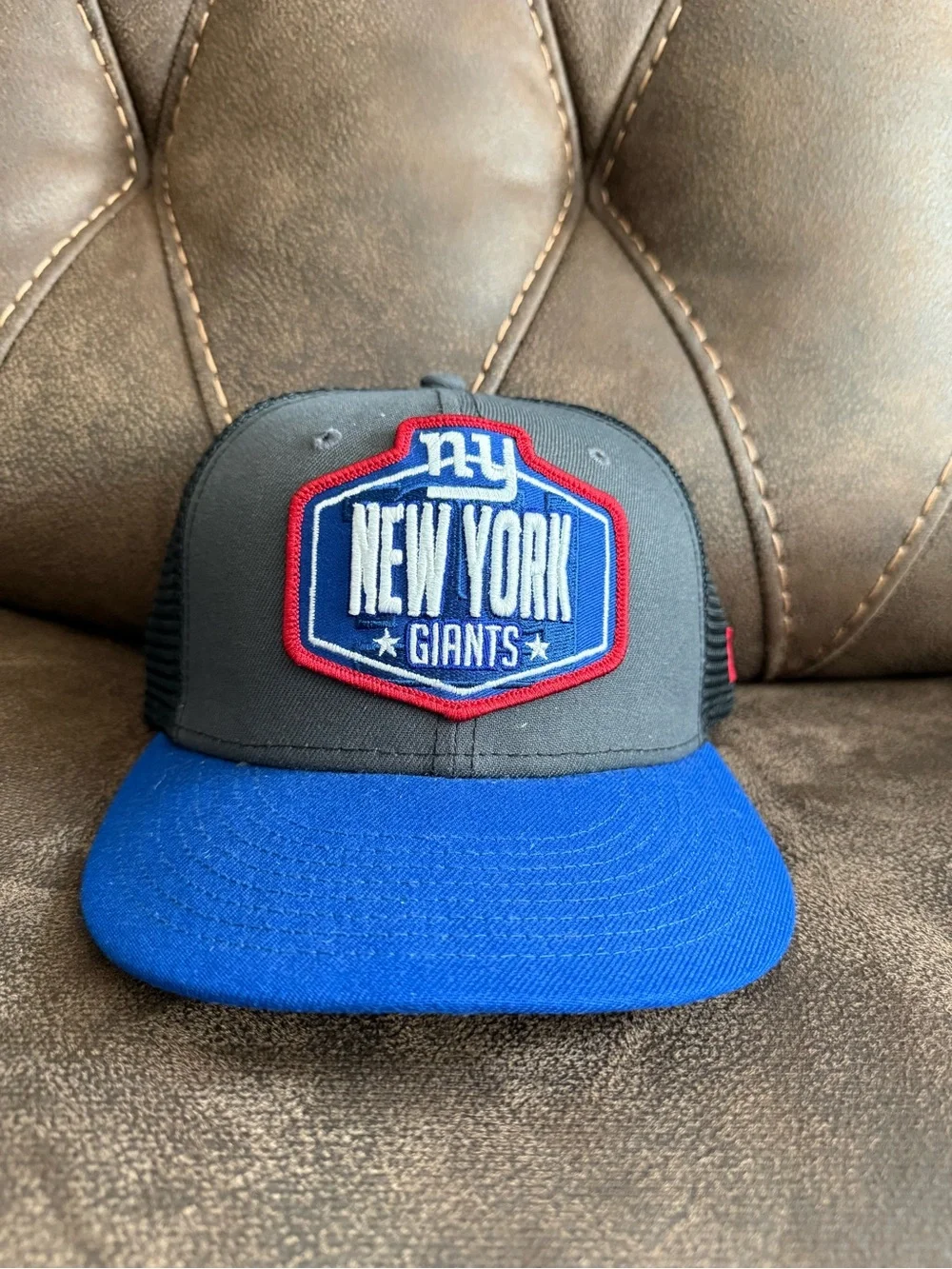 New era fitted New York Giants Trucker Hat - Blue & Black